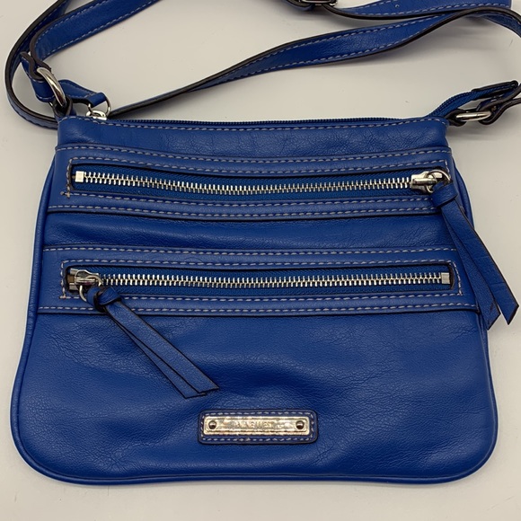 Nine West Pepsi Blue Crossbody with 3 Zipper Compartments - Picture 2 of 7